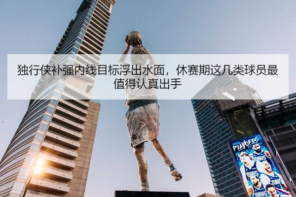 独行侠补强内线目标浮出水面，休赛期这几类球员最值得认真出手